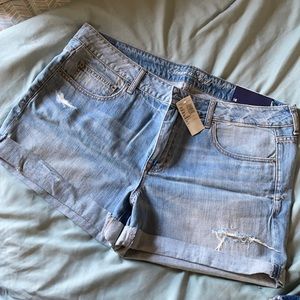 AE denim shorts